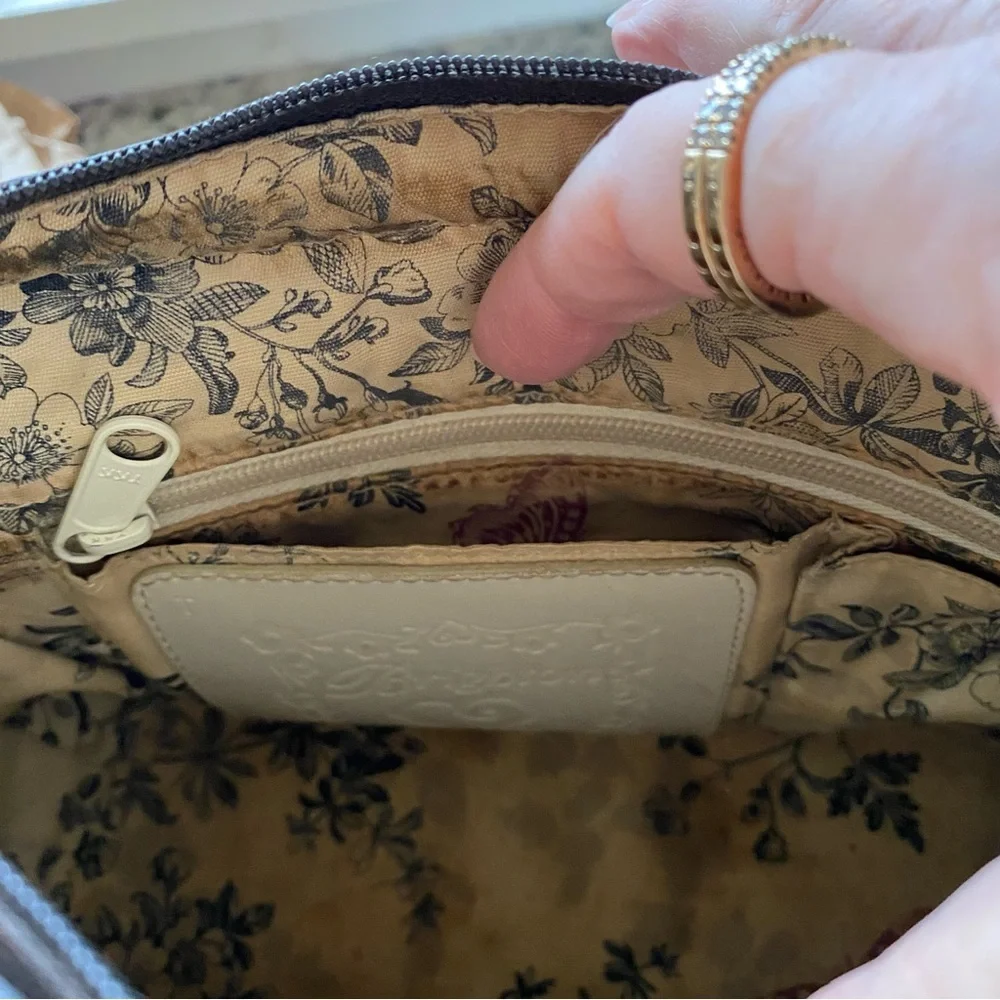 BRIGHTON Vintage Edna Woven Straw Hobo‎ Bag